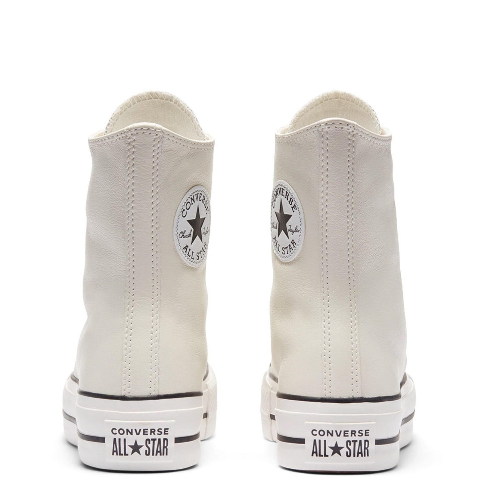 leather converse high top platform