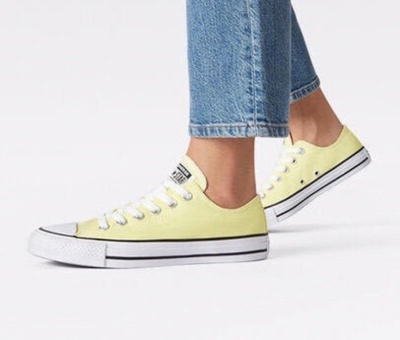 pale yellow converse