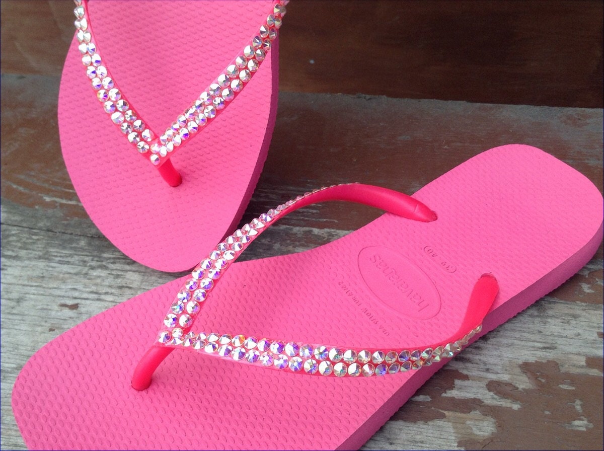 havaianas with bling