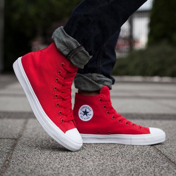 red high top shoes womens