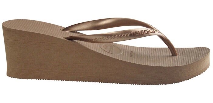 Rose Gold Flip Flops Custom Crystal 