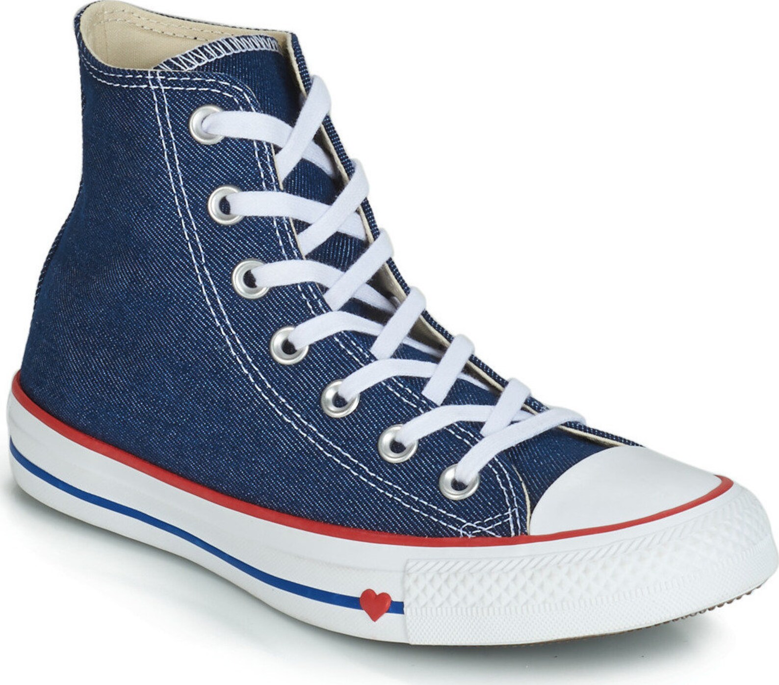 navy high top converse