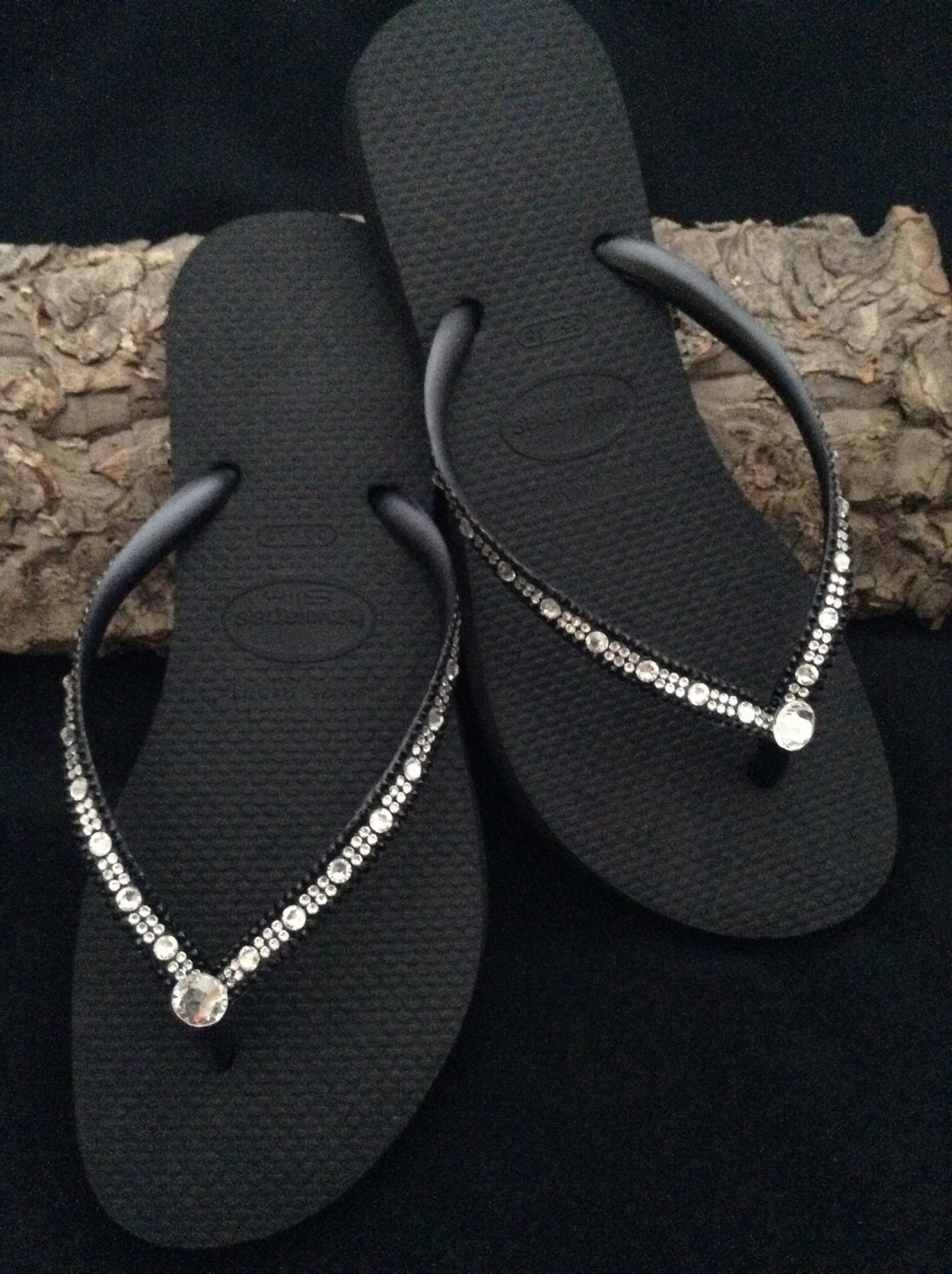 havaianas with bling