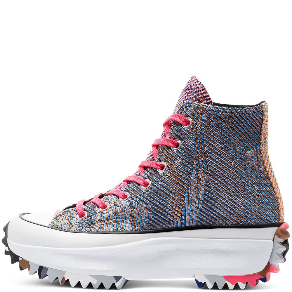 Converse Run Star Hike High Knit Mashup Pink Color Platform Wedge Club ...