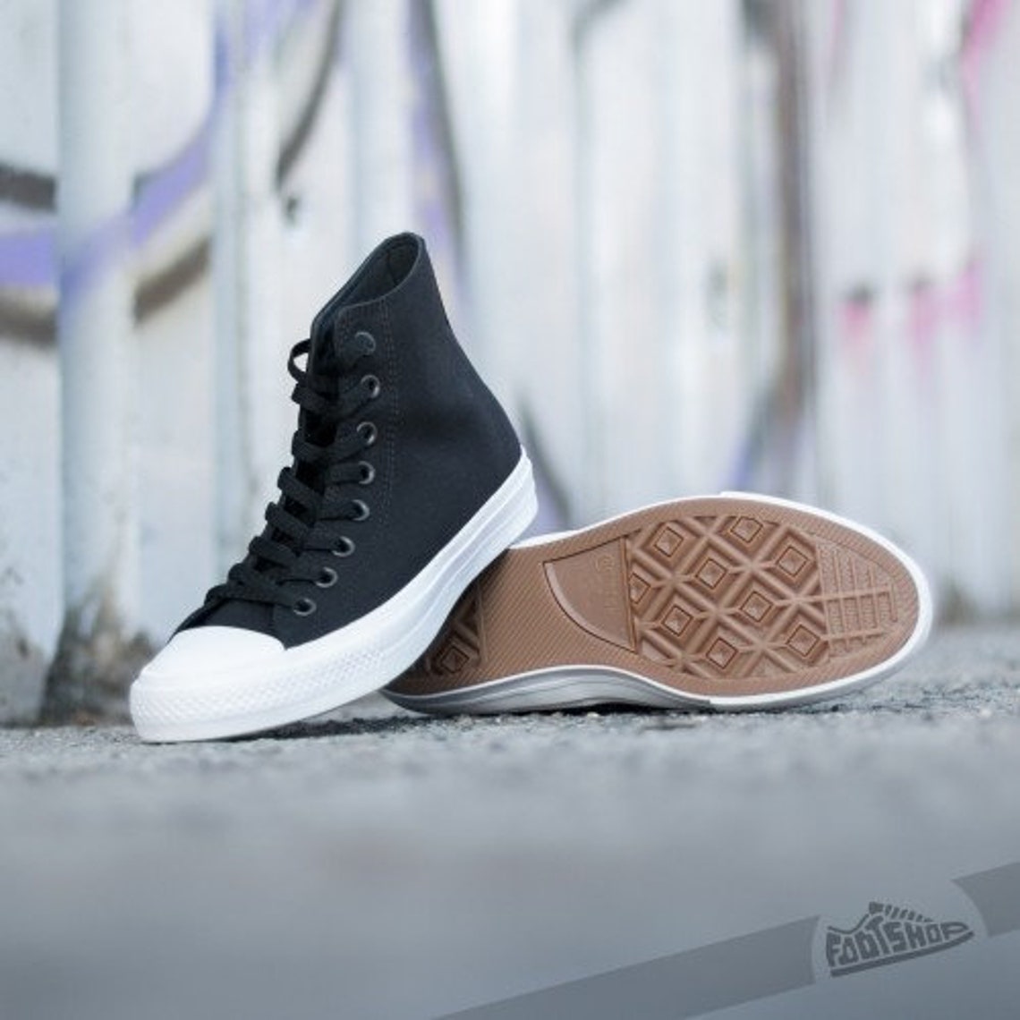 Negro Converse Chuck II High Top Mono Lona Custom Bling Kicks | Etsy