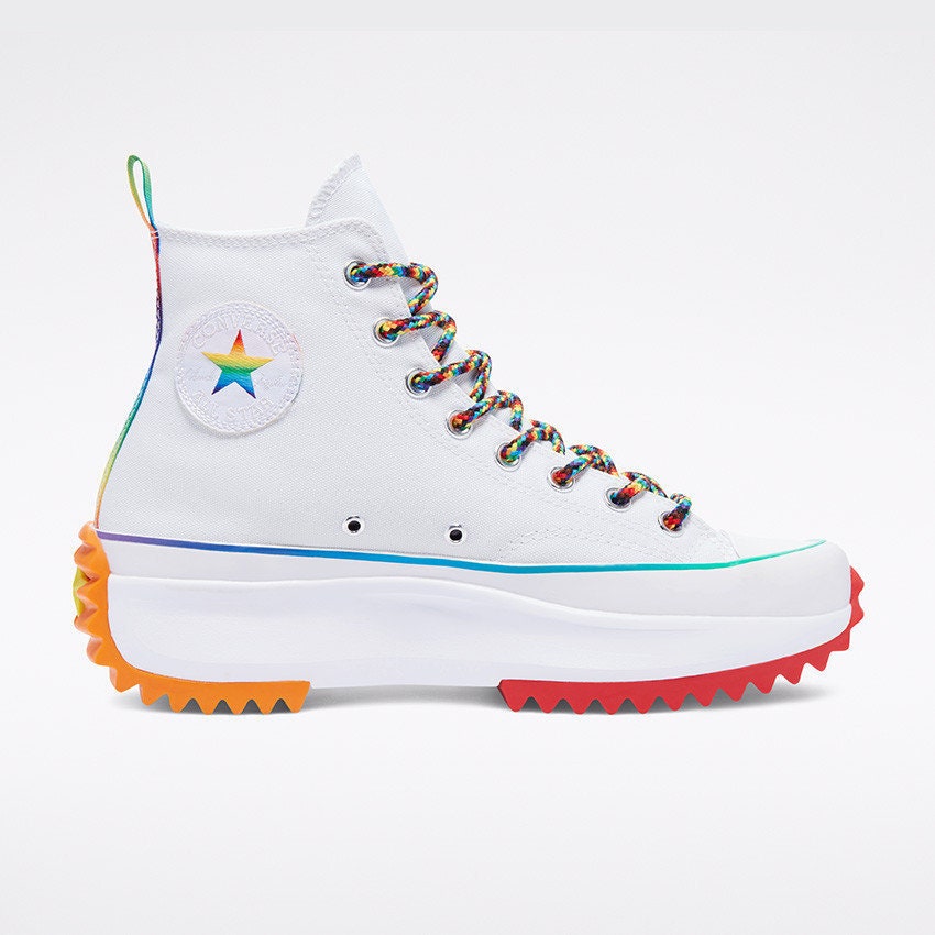 Converse Pride 2021 Run Star Hike High LGBTQ Rainbow Platform
