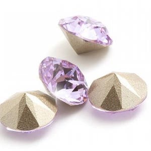 24 pcs Violet Purple 4mm pp31 Swarovski Crystal Chaton 1088 pointed back foiled lavender lilac gemstones jewelry repair diy Rhinestone Beads