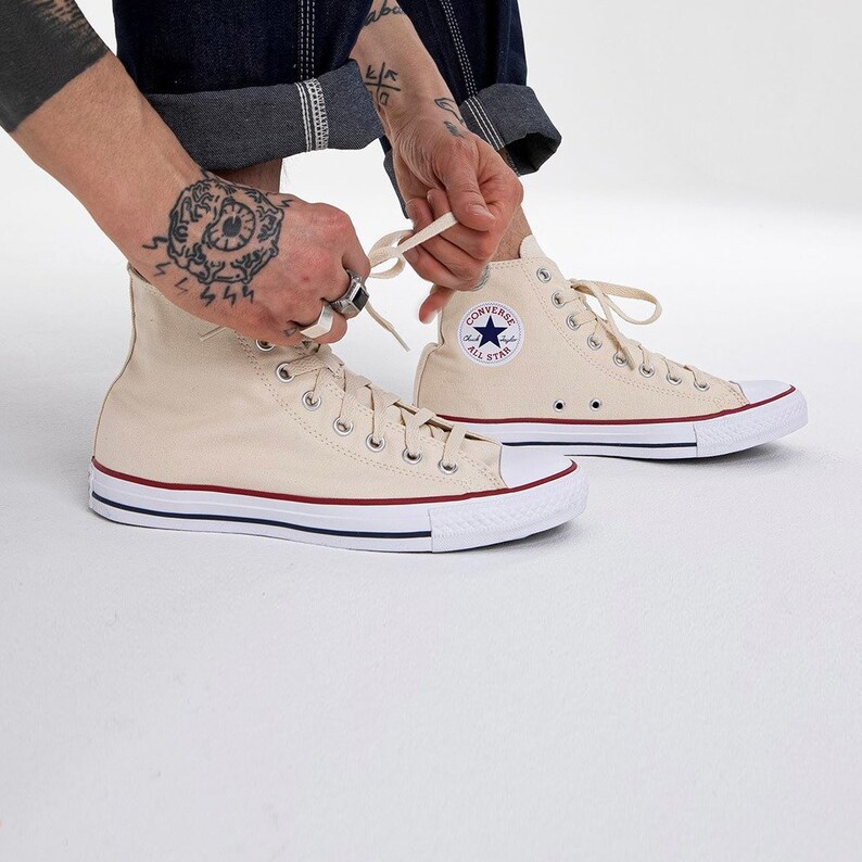 converse high top cream
