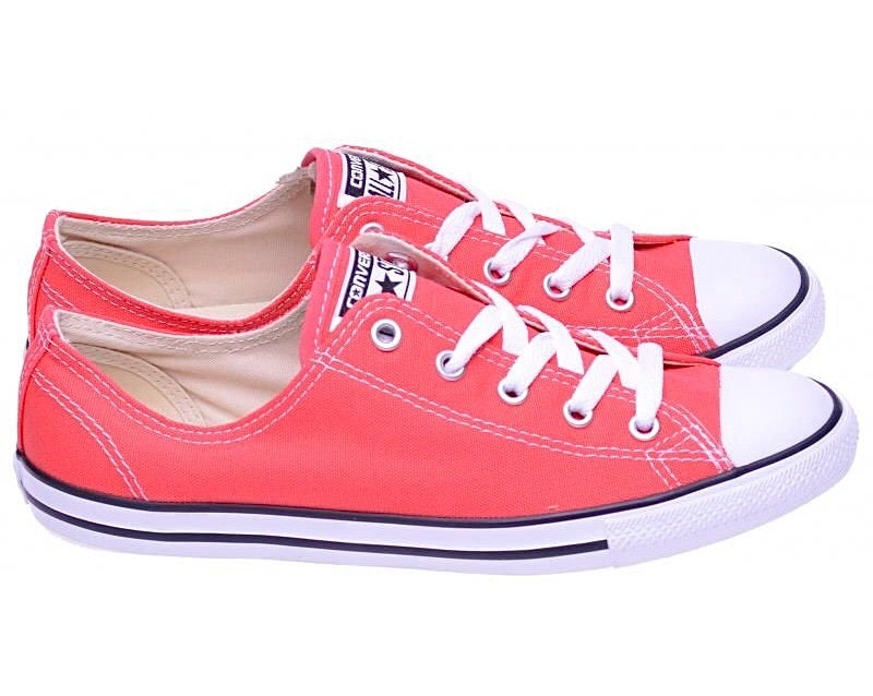 Coral Red Converse Dainty Slip on Pink Custom Swarovski Crystal Jewel Rhinestone Bling Chuck Taylor All Star Wedding Sneakers Shoes