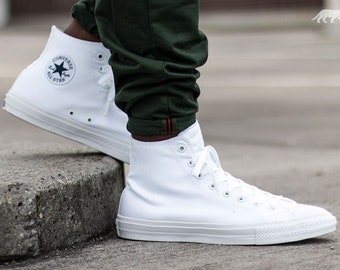 all white converse boots