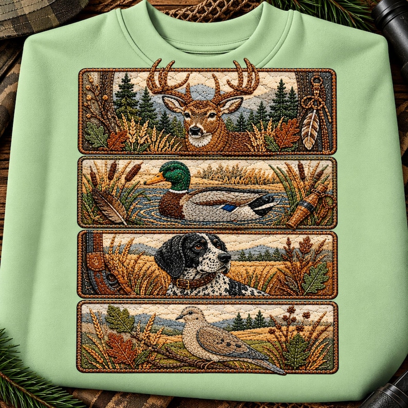 Hunting Season PNG Bundle, Deer, Duck, Fishing Designs (digital ...
