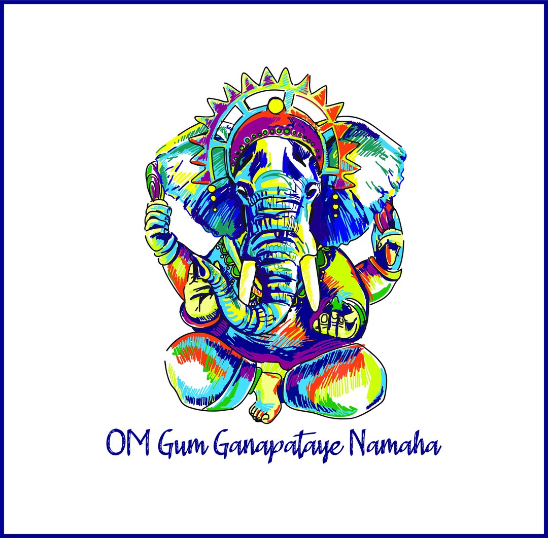 Buy Ganesha Mantra Poster Decal Download OM Gum Ganapataye Namaha Online in  India - Etsy