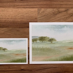 Prints of original pastel landscape oil painting (5x7 or 8x10)