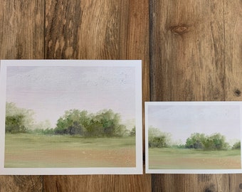 Prints of original pastel landscape oil painting (5x7 or 8x10)