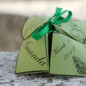 Cootie Catcher / Fortune Teller Wedding Program Template