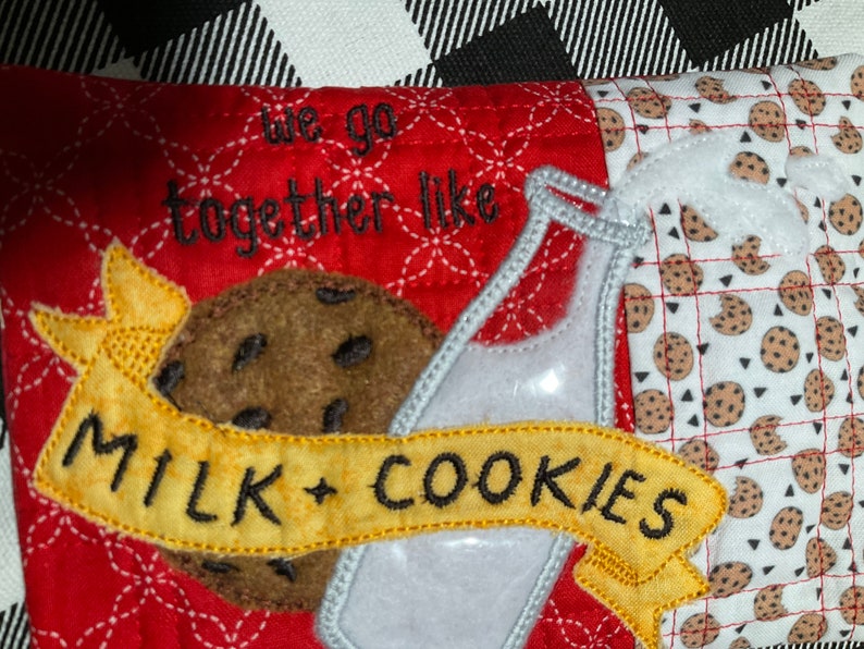 Cookies and Milk Mug Rug Mug Rug Coffee Mug Rug Coaster Etsy
