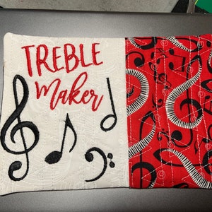 musician mug rug, music theme coffee mug, mug rug, musical gift, gift for musician, music, mug rug, drink coaster, coaster, mug rug