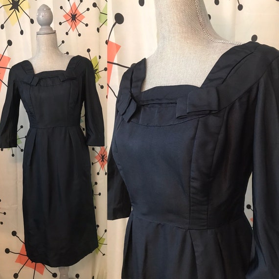 1950’s True Vintage Black Wiggle Dress