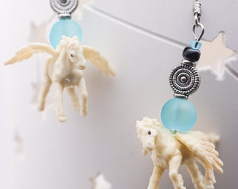 Mystical Unicorn and Pegasus Earrings