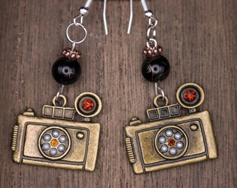 Tiny Camera Earrings for Shutterbugs