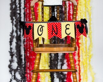 1st Birthday Banner Highchair Banner Boy Birthday Banner Etsy