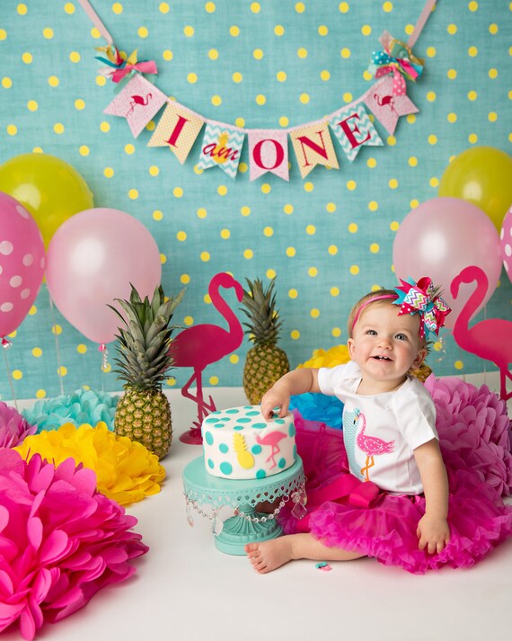 pink flamingo banner 1st birthday girl flamingo banner etsy baby birthday banner