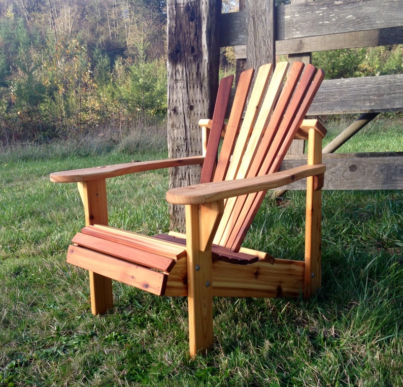 Handcrafted Cedar Adirondack Chair Etsy