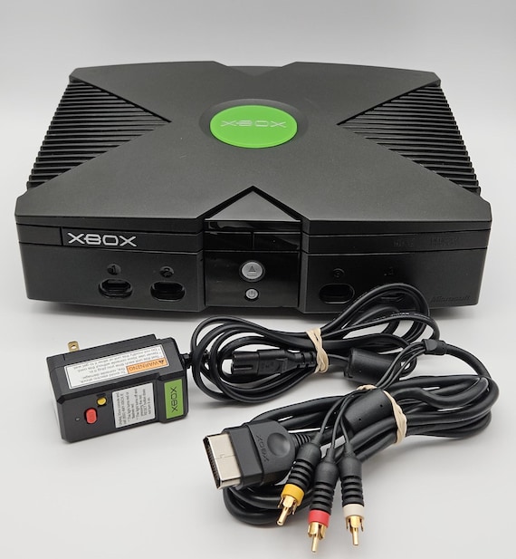 Refurbished Original Xbox Console v1.4 with OEM Cables - Serviced, Cleaned & Tested