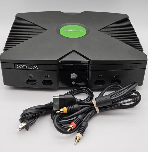 Refurbished Original Xbox Console v1.0 + Cables - Serviced, Cleaned and Tested