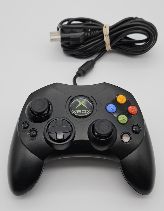 OEM Original Xbox Black Controller S - New Thumbsticks - Tested & Working