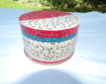 Vintage 1940s Yardley Bond Street Dusting Powder 5 1/4 Oz Original Puff Powder