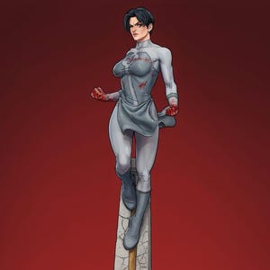 Anime Girl Figure STL File | Fantasy Heroine 3D Print Statue | Detailed Resin Garage Kit | Digital Download