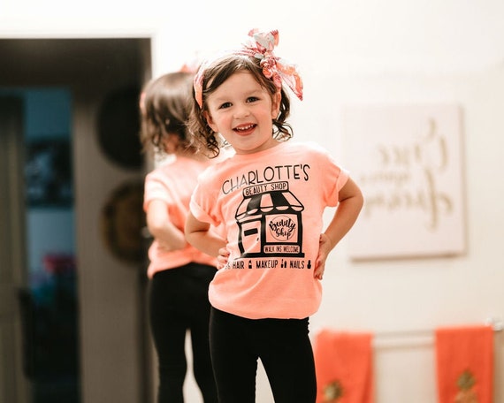 Beauty Shop Children S T Shirt Kid S Hair Stylist T Etsy