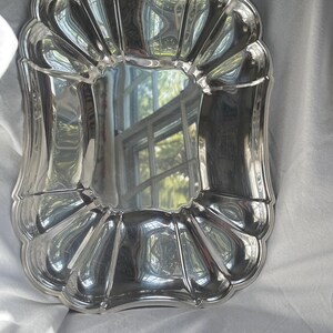 Vintage Gorham Heritage YH16 Silverplate Buffet Server | Fluted 16" Serving Bowl | Gorham Silver Plate