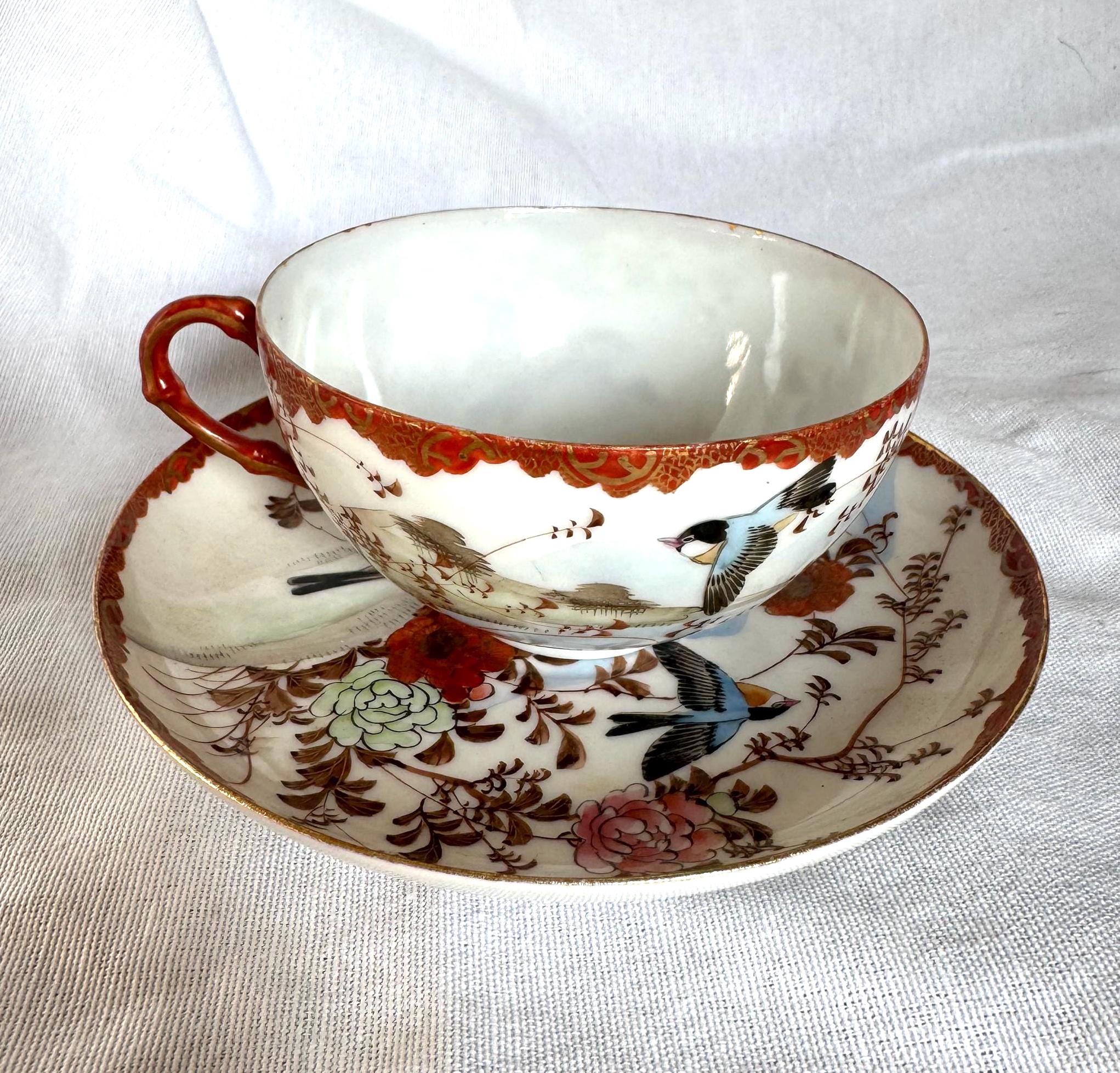 Japanese Antique Tea Set Birds - Etsy