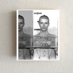 MUSICIANS MUGSHOTS!  David Bowie