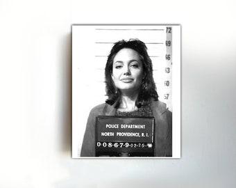 Lenticular Celebrity Mugshots, Angelina Jolie