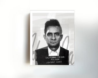 Foto segnaletica dei musicisti lenticolari: JOHNNY CASH