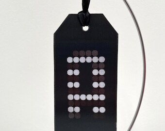 Animated Initial Oversized Tag and Ornament