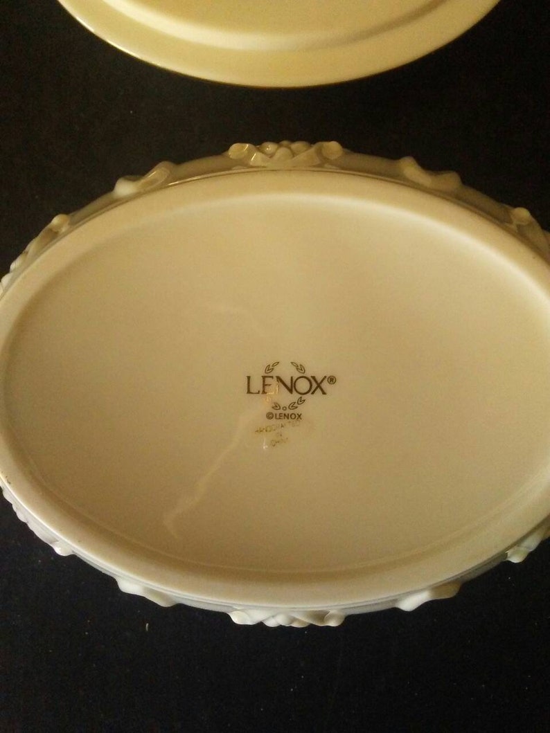 Lenox China Rose Embossed Easter Egg Music Box
