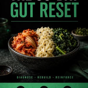 30-Day Gut Reset Protocol, Elimination Diet Guide, IBS Bloating Relief (Digital Download)