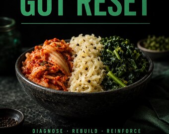 30-Day Gut Reset Protocol, Elimination Diet Guide, IBS Bloating Relief (Digital Download)