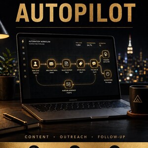Marketing Autopilot Playbook, Solo Business Automation System (Digital Download)