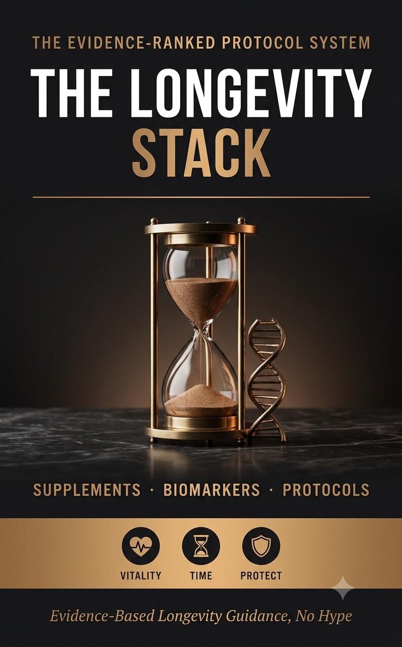 Longevity Stack Protocol, Evidence-Based Anti-Aging Guide, Biomarker Panel VO2 Max (Digital Download) image 1