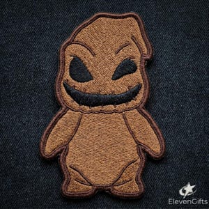 Oogie Boogie Embroidered Patch - Nightmare Before Christmas Iron On - Spooky Halloween Monster Patch for Jackets, Bags & Cosplay