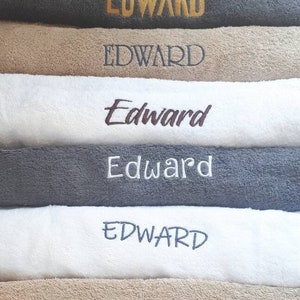 Personalized Embroidered Hand Towel: Custom Text, 100% Cotton