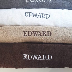 Embroidered Cotton Towel: Personalized Shower or Bath Gift