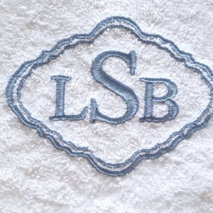 Personalized Towel / Monogrammed Towel / Hand Towel / Wedding Towels / Embroidered Towel / Gift / Baby Towel image 2