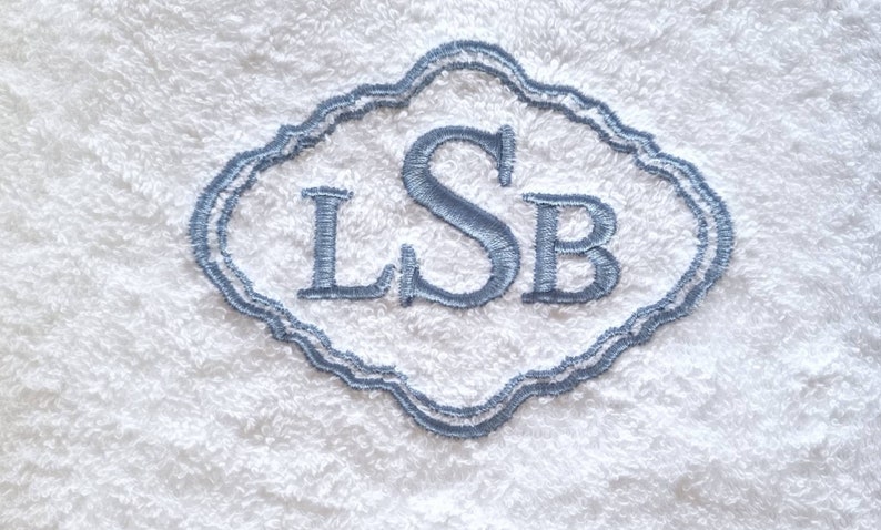 Personalized Towel / Monogrammed Towel / Hand Towel / Wedding Towels / Embroidered Towel / Gift / Baby Towel image 2