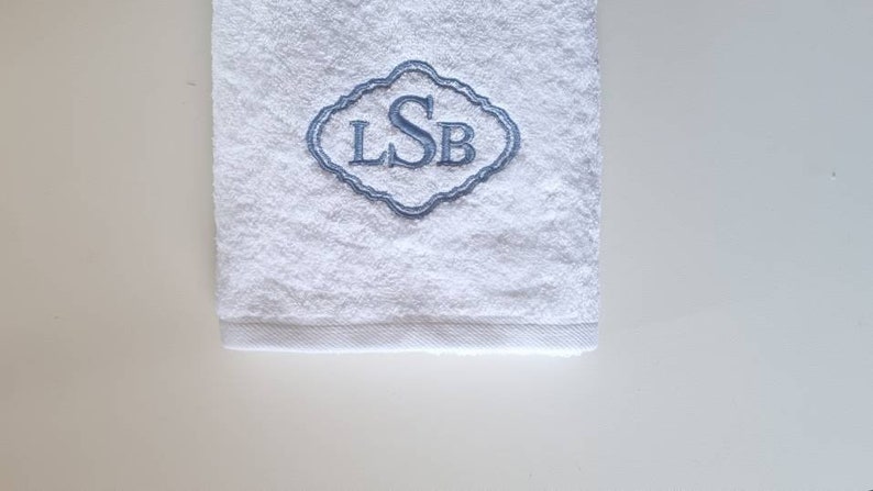 Personalized Towel / Monogrammed Towel / Hand Towel / Wedding Towels / Embroidered Towel / Gift / Baby Towel image 1